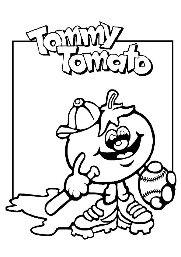 Free Printable Tomato Coloring Pages, Tomato Coloring Pictures for